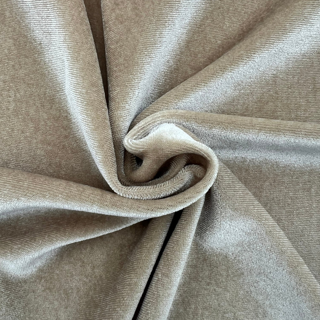 Stretch Velvet Taupe 400
